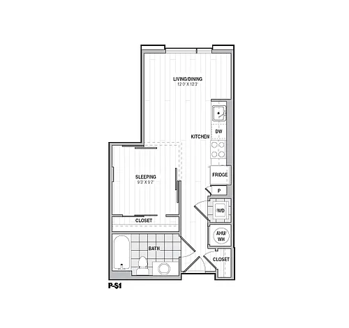 Floor plan Studio-S1