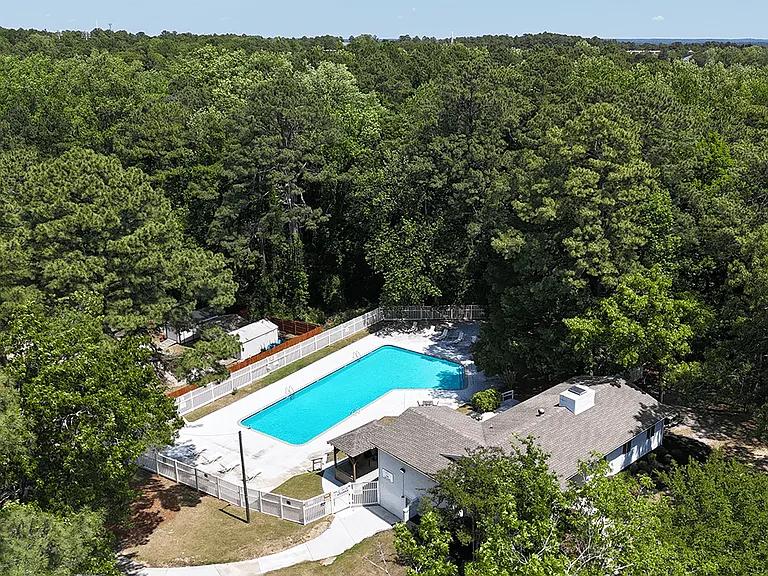 A Birds Eye View of our Lovely Pool