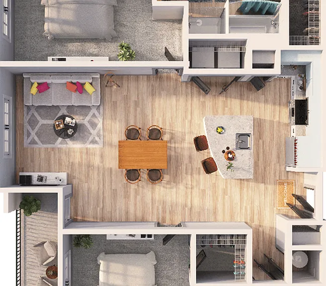 Inkwell Watters Creek - B2E Floor Plan Inkwell Watters Creek - B2E Floor Plan