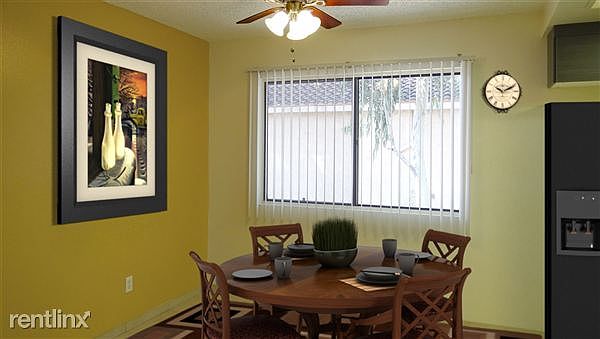 Dining Area with Accent Wall