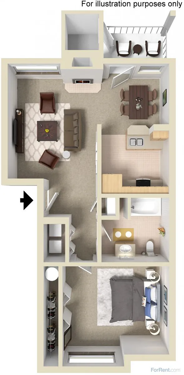 Floor plan 1X1