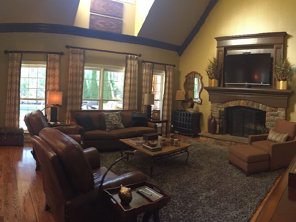 Two story family room