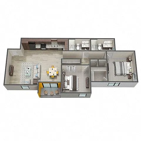 Floor plan Glow-Sunshine Flats
