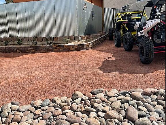 Side Yard and 12 by 16 shed