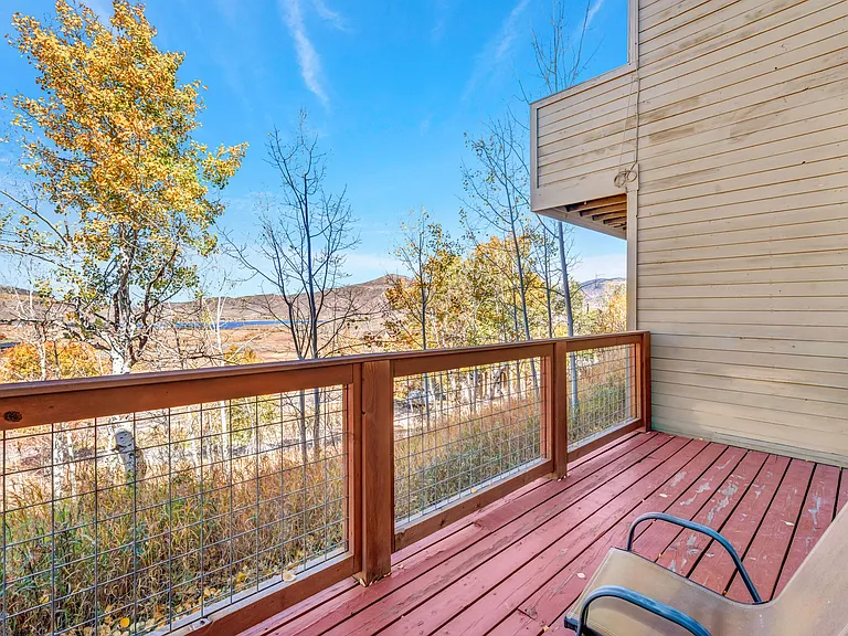Back deck off living room