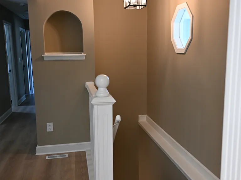 Stairs from basement.