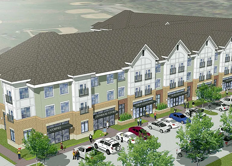 Rock Spring Station Apartments and Shoppes Rendering