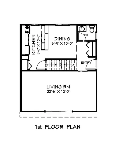 Floor plan 2 Bed Townhomes