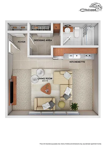 Floor plan Studio