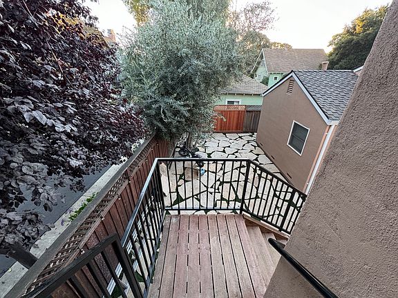 View of the yard from the front door