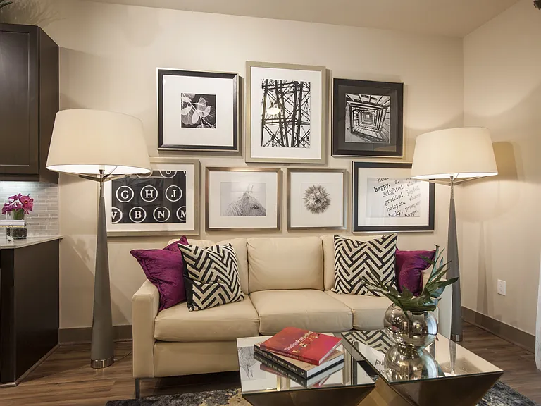 Contemporary space with modern decor.