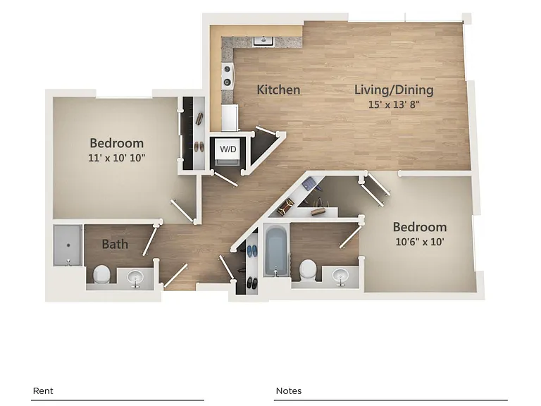 2x2 | 17 Stack Floor Plan