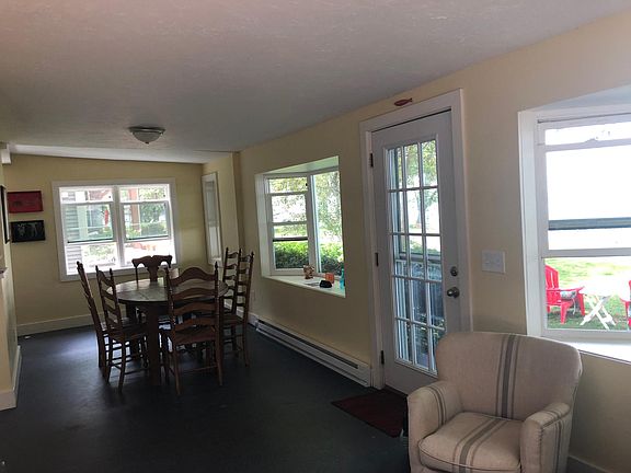 Dining area with panoramic views of Lake Erie.