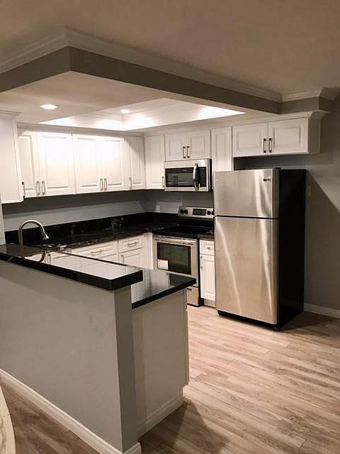 Kitchen with new cabinets and appliances