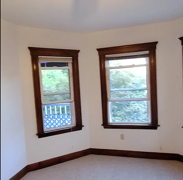 Bay windows in front bedroom