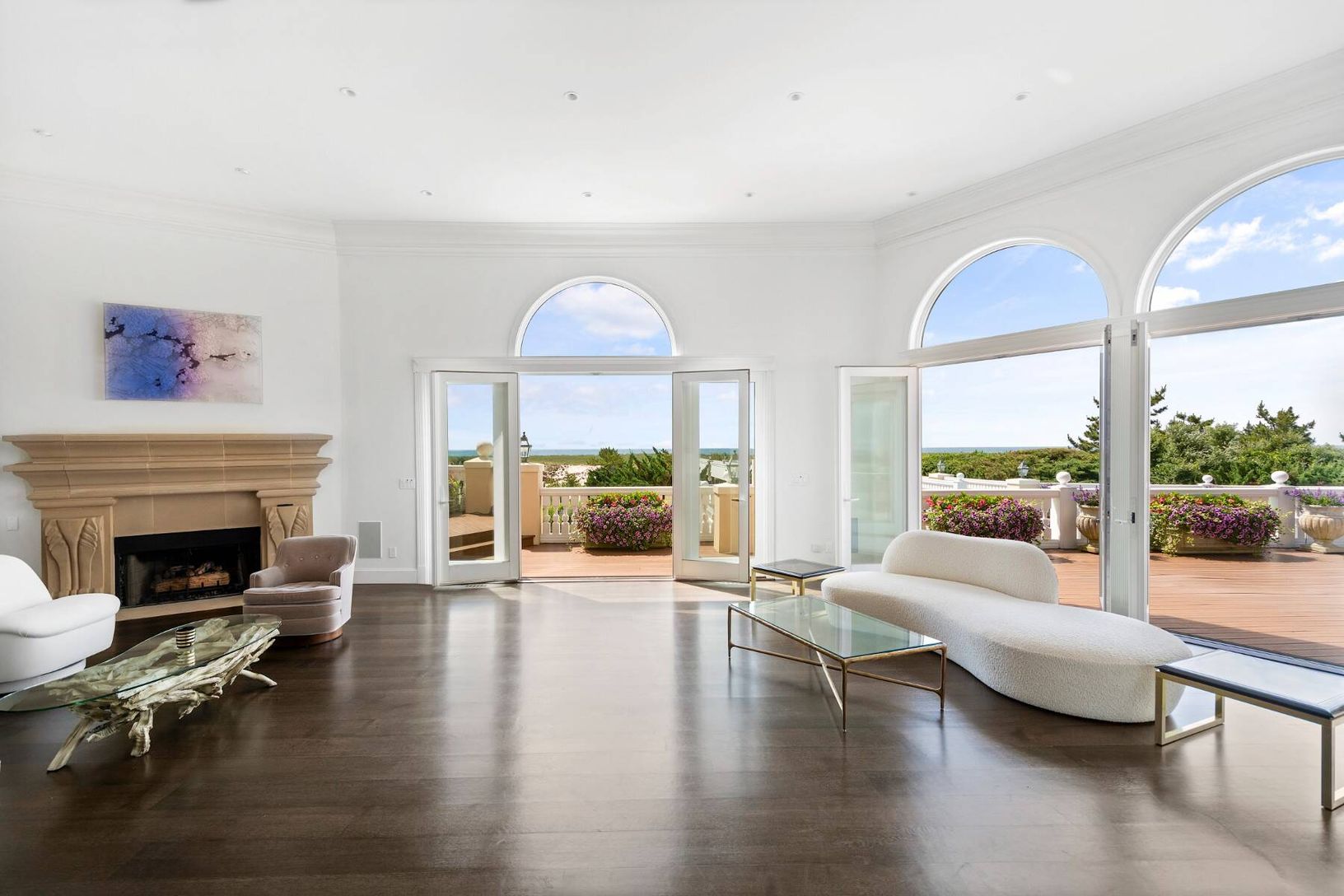 Living Room and Sweeping Ocean Vistas