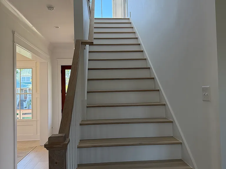 Whole home - white oak wide plank flooring