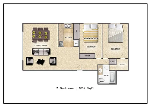 Floor plan 2 Bedroom C
