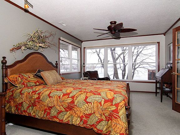 Gorgeous master suite with a private view