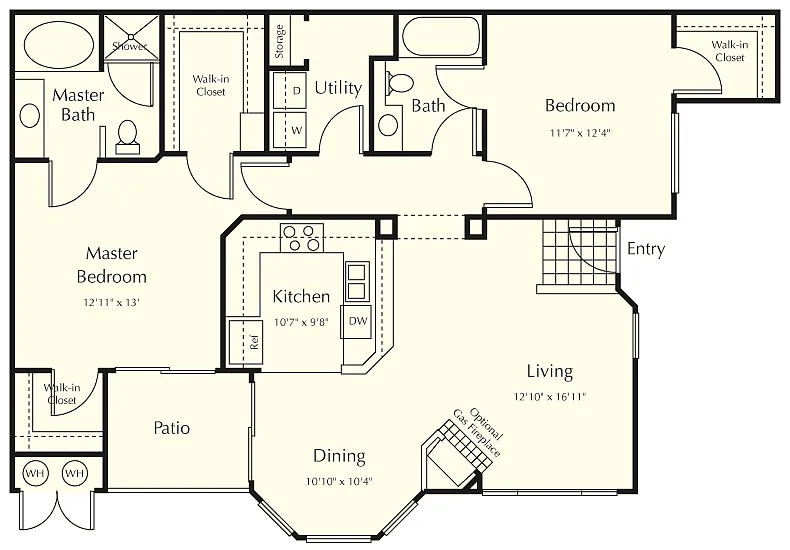 Floor plan 2BU 2 Bianca