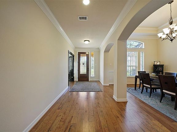 Looking from the living area toward the front door.