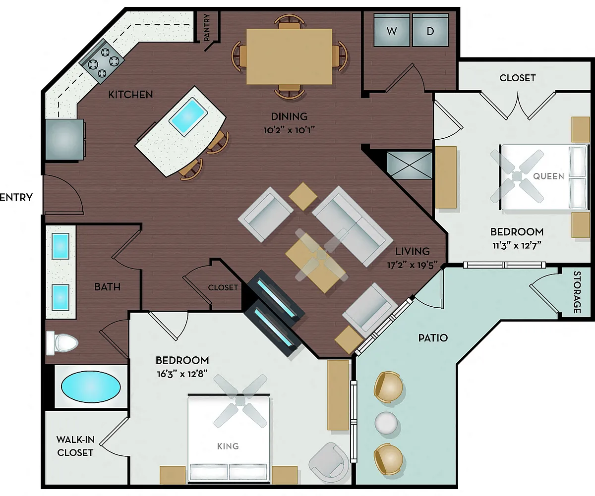 Floor plan Heights & Yale