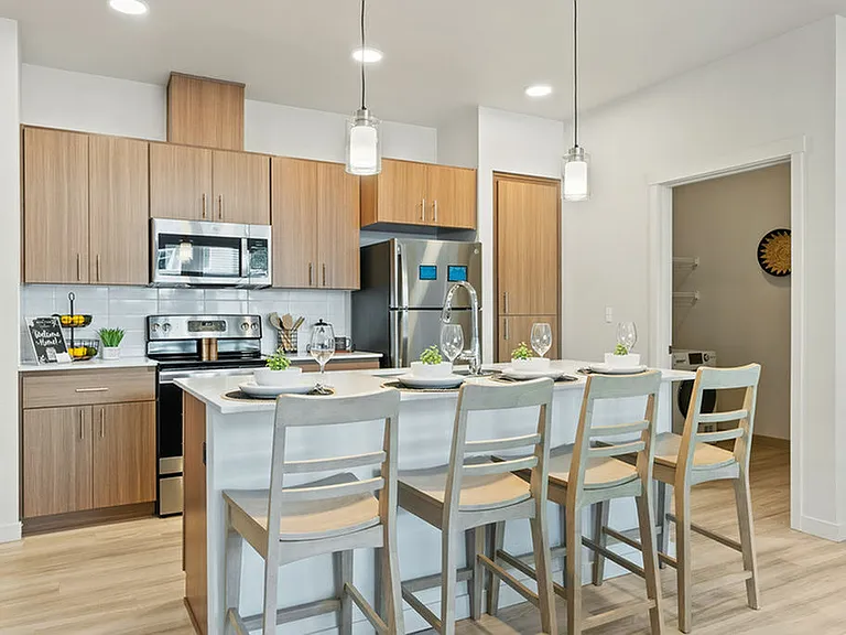 Modern kitchen with inviting island