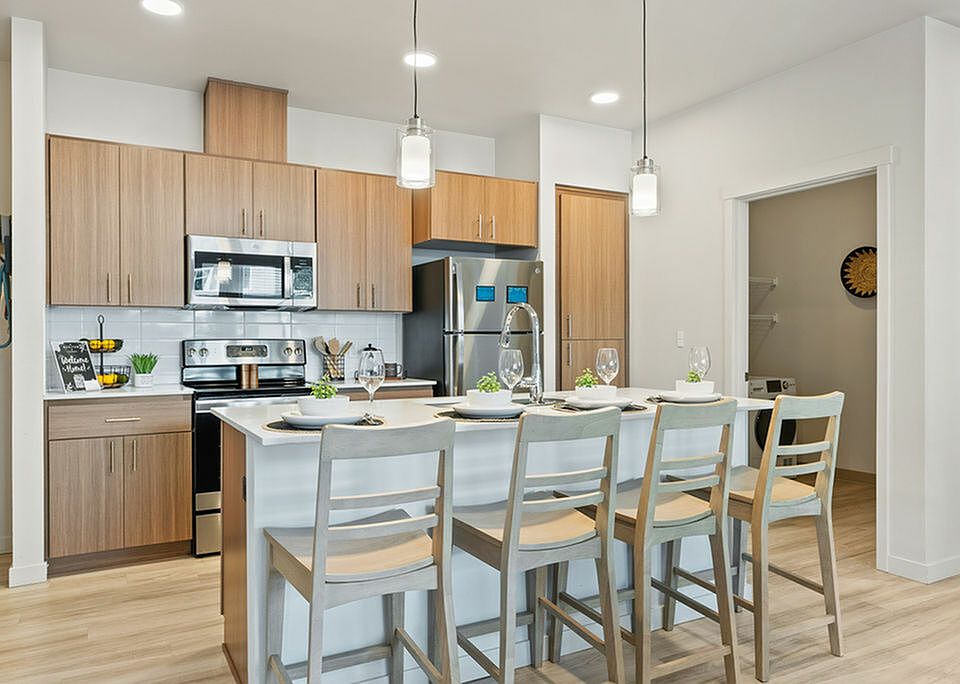 Modern kitchen with inviting island