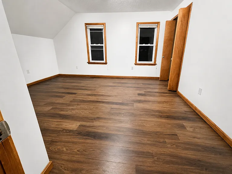 Large bedroom with closet access