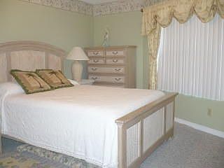 Master bedroom has private bath