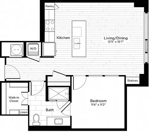 Floor plan 1J