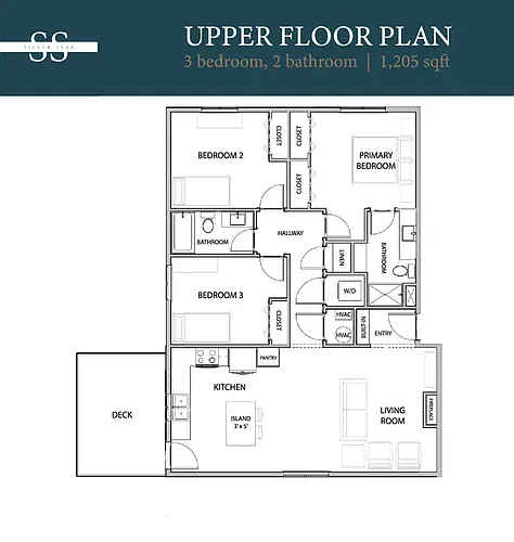 Floor plan Upper Level