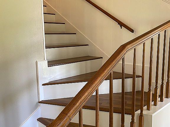 Staircase off foyer