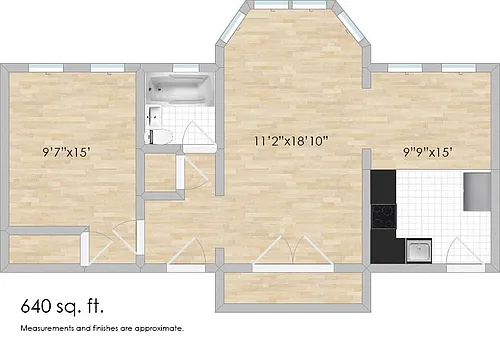 Floor plan 417B S. Taylor A & B