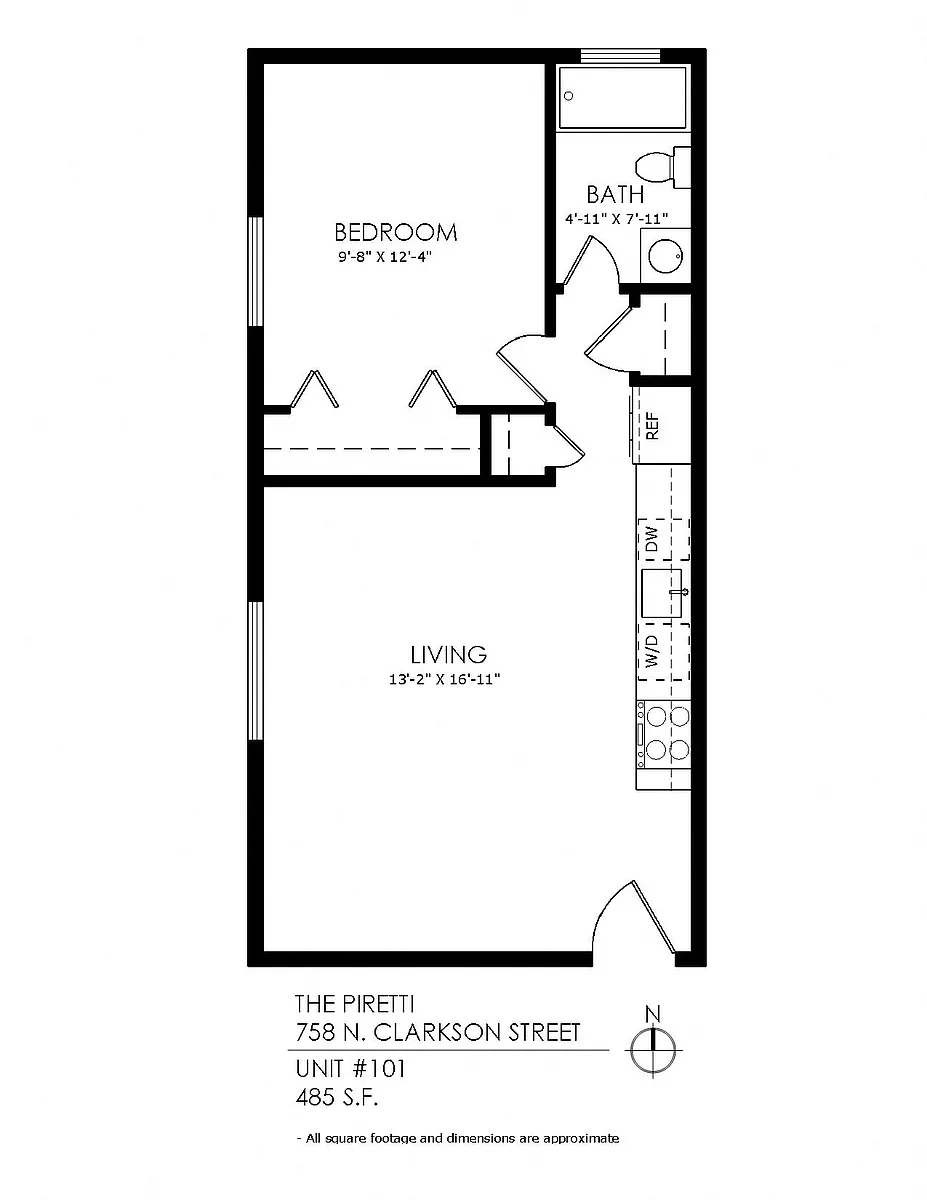 Floor plan 1 Bedroom