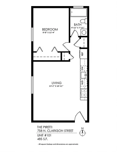 Floor plan 1 Bedroom