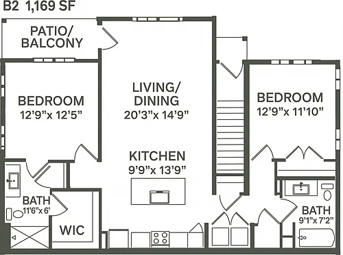 Floor plan B2