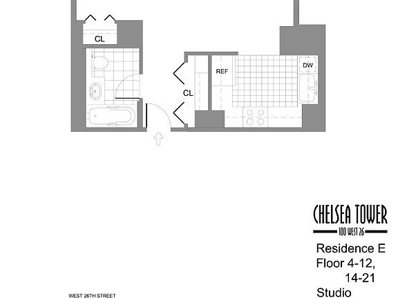 2nd image of 100 W 26th St APT 29d