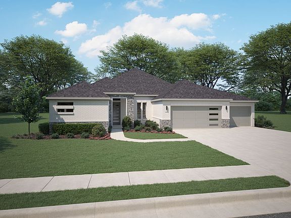 Elevation C in the Bowie home plan by Trophy Signature Homes - REPRESENTATIVE PHOTO