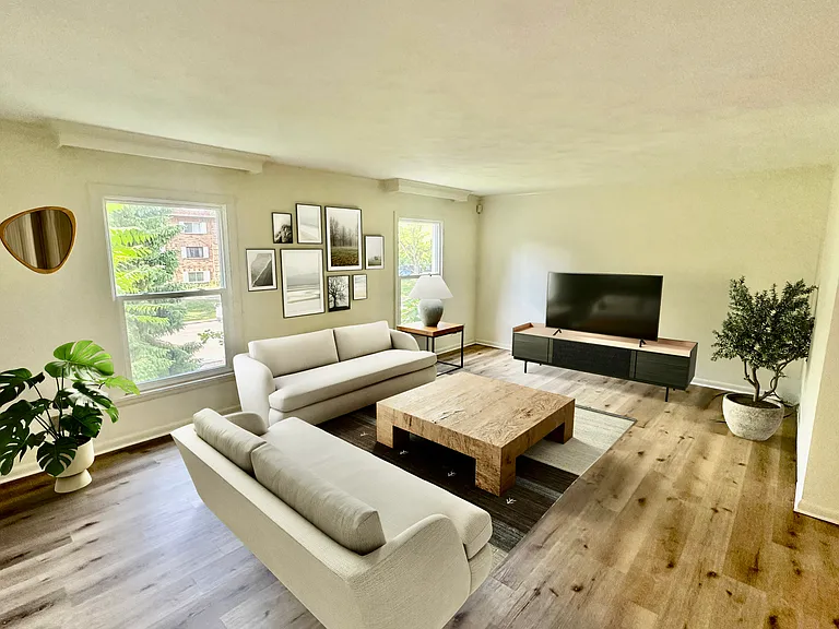 Family Room with staging
