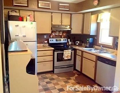 Updated kitchen with stainless steel appliances