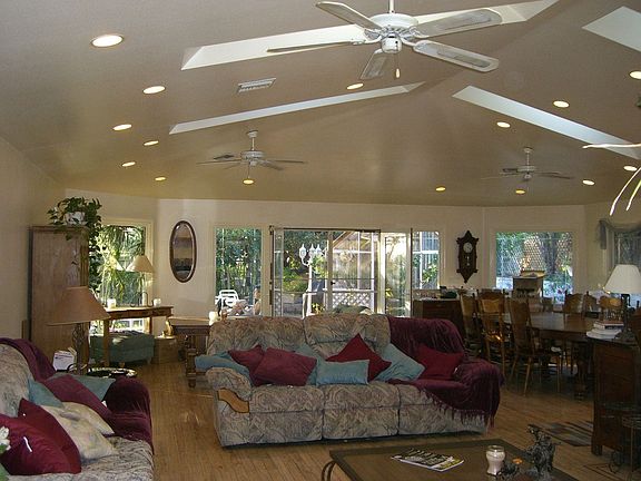 Dramatic Great Room with Automatic Skylights & Recessed Lighting.
