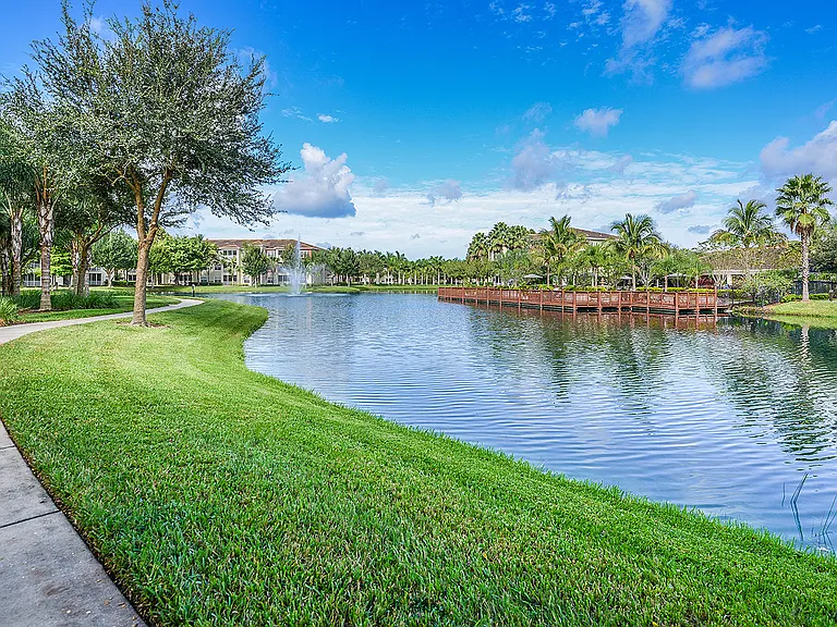 Lakeside walking path