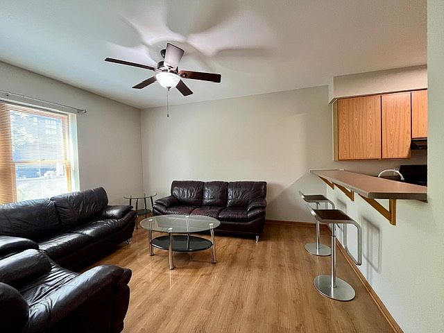 Furnished living room.