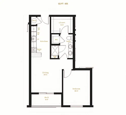 Floor plan Intimo 1.W