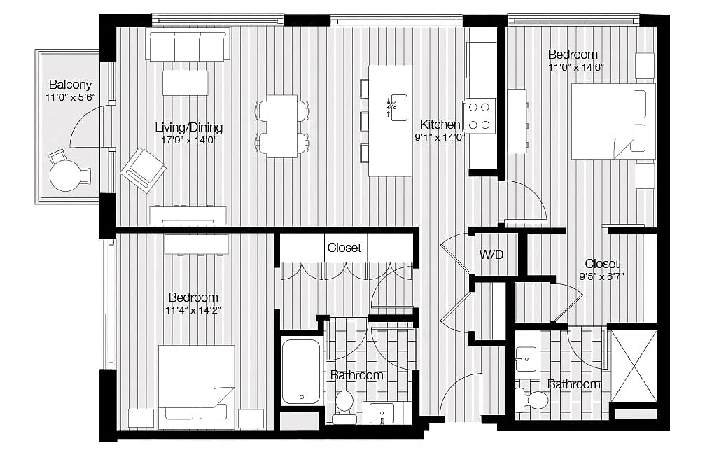 Floor plan B3