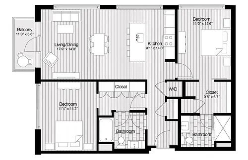 Floor plan B3