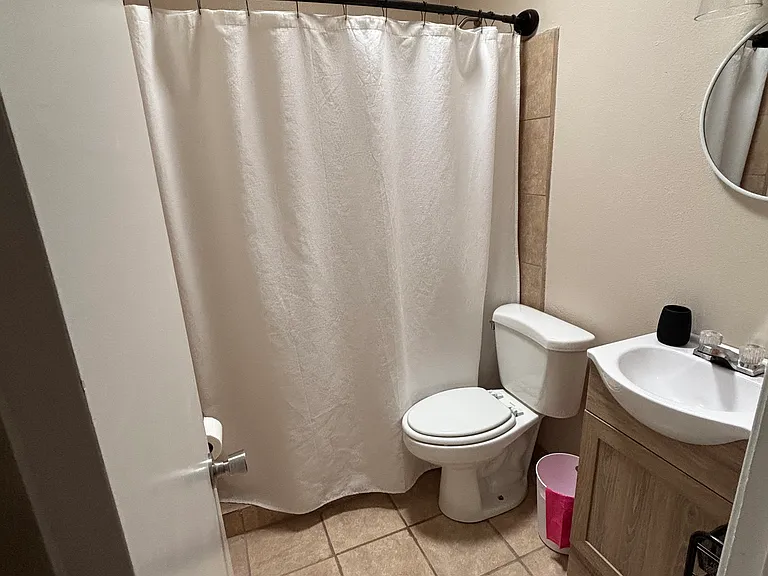 Full hallway restroom