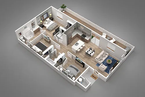 Floor plan 3 Bed/2 Bath