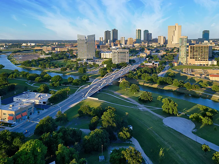Expansive Skyline and Park Spaces Near The Elm at River Park